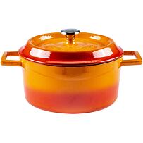 Runder Gusseisentopf, orange, Fassungsvermögen 2,6 l, Ø 20 cm LAVA Metal LVYTC20K2OR