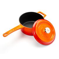 Gusseisen-Stielkasserolle, orange, Volumen 1,35 l, Ø 16 cm LAVA Metal LVYSOS16K2OR