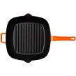 Gusseisen-Grillpfanne, orange, 26 x 26 cm LAVA Metal LVPGT2626K0OR