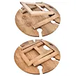 Mango Picknicktablett-Tisch ø 39,5 cm, Holz ORION 153878