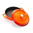 Runder Gusseisenbräter, orange, Volumen 2,4 l, Ø 24 cm LAVA Metal LVYST24K2OR